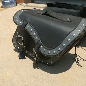 Large Leather Saddlebags